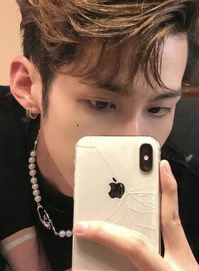 不规则ins小众夜光发光珍珠拼接