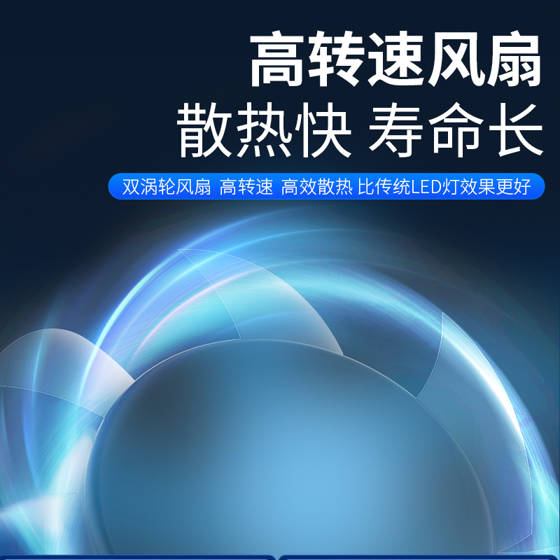 石栏汽车三色LED大灯h11灯泡h7超亮h4远近光9005改装H3黄金眼车灯 - 图2