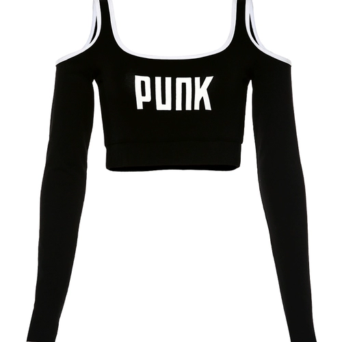 Футболка с длинными рукавами Kliou для женской коротки