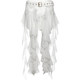 Niche designer personalized hollow streamer butt curtain