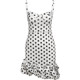 KLIOU French light retro style polka-dot suspender dress, feminine, tight-fitting, figure-hugging short skirt for summer