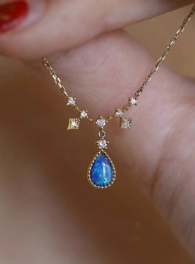 日系光彩很好的欧泊显白项链