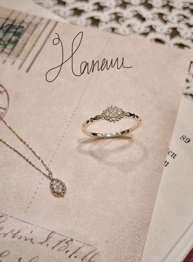 nojess人气蕾丝花边套装耳钉戒指