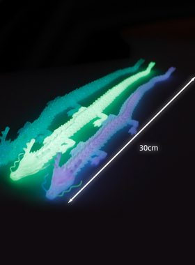3D打印夜光中国龙摆件夜光彩色多关节可活动手办装饰儿童礼物玩具