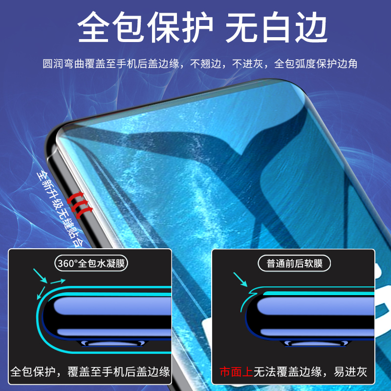 vivonex3手机膜nex3s钢化膜nex35g水凝膜全包全屏覆盖前后保护一体膜VIV0曲面屏NEX3贴膜nxe3全胶贴合蝴蝶膜 - 图2