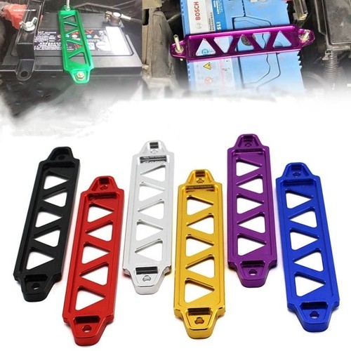 汽车蓄电池架卡扣 车用电池架电瓶铝合金固定夹片平衡螺丝架配件 - 图0