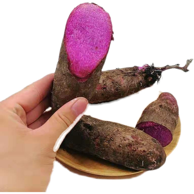 Fresh vegetables purple yam farmer brother