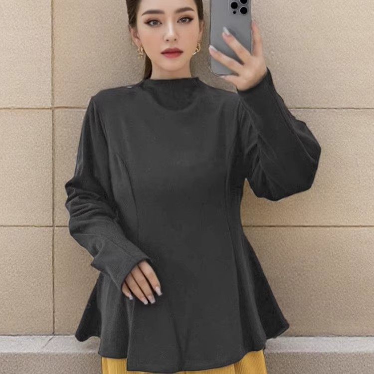 大码女装半高领磨毛德绒保暖长袖T恤打底衫女内搭秋冬季修身上衣,淘宝优惠券,粉丝福利购,淘宝优惠卷
