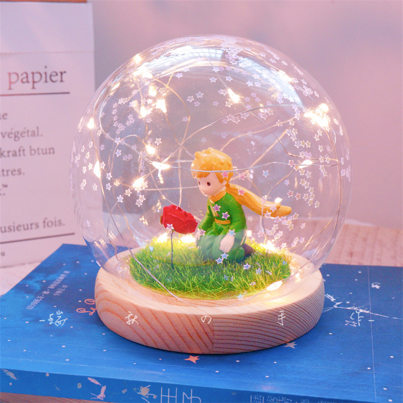小王子水晶球diy材料包手工小夜灯圣诞节情人节活动生日新年礼物,淘宝优惠券,粉丝福利购,淘宝优惠卷