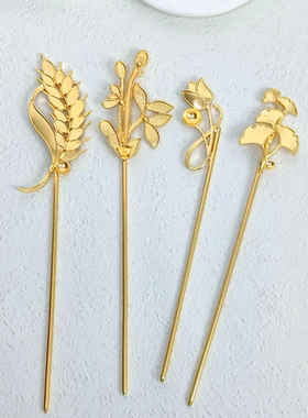 点翠烧蓝手工材料DIY螺钿发簪