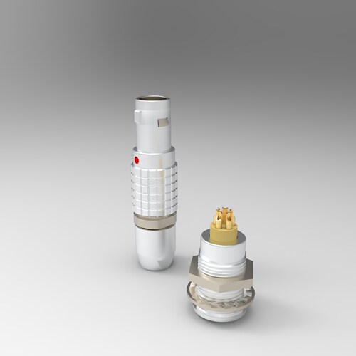 兼容LEMO雷莫连接器推拉自锁航插FGG插头EGG插座00 0B 1B 2B 3B - 图2