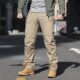 Military fan tactical pants men's loose spring and autumn elastic loose multi-pocket overalls outdoor training pants trousers