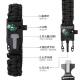 Paracord Bracelet Field Flintstone Multifunctional Compass Tactical Bracelet Outdoor Mountaineering Distress Whistle Survival Equipment