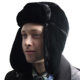 Military fans outdoor Soviet emblem Lei Feng hat men and women imitation rabbit fur outdoor hat ear protection Russian full fur warm hat