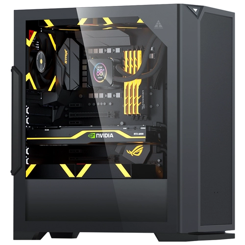 JinheTian Foresee DB01/FM01 Computer Case Backline Retrograde Glass Полное прозрачное и простое совместимое шасси ATX