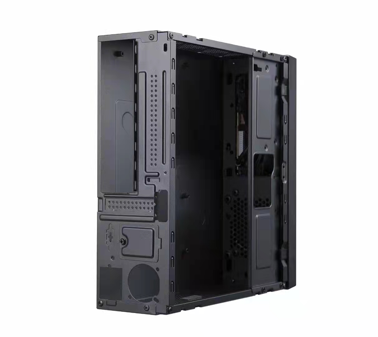 金河田翼扬T01 02 03台式电脑主机箱迷你卧式1U电源250W MATX ITX-图0