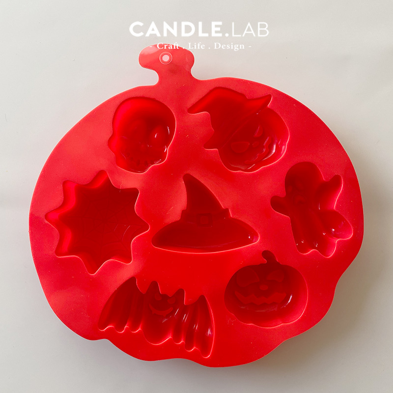 CANDLE.LAB|万圣节南瓜幽灵DIY香薰蜡烛石膏扩香石手工硅胶模具-图0