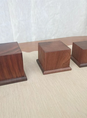 黑胡桃实木现代手办模型diy