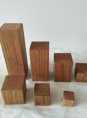 橡木块垫高实木柜脚diy手工