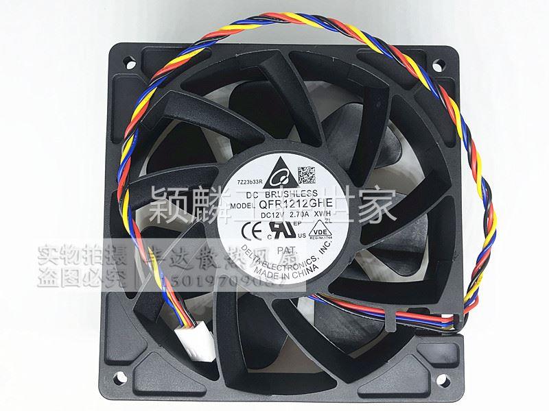 颖麟台达 QFR1212GHE 12cm 12V 2.7A 12038 蚂蚁S7S9前后通用散热 - 图3