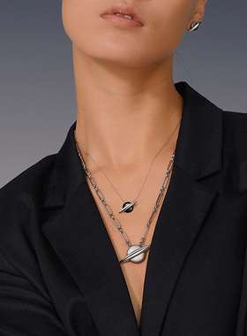 helio赫粒陨石项链女925银