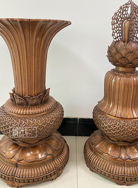铜匠仁 紫铜人字纹五供摆件一套铜香炉烛台花瓶家用客厅玄关落地