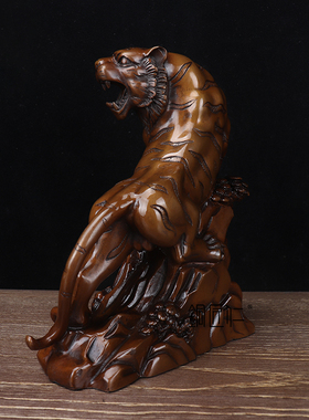 铜匠仁虎啸山河摆件办公室