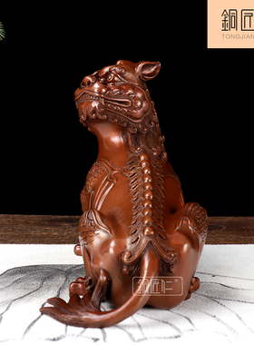 工艺地藏王谛听瑞兽纯铜貔貅摆件
