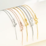 Ожерелье, бусины, универсальная цепочка, серебро 925 пробы, жемчужное серебро, золото 18 карат