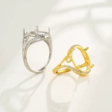 Изумрудное модное золотое обручальное кольцо из воскового агата подходит для мужчин и женщин, серебро 925 пробы, японские и корейские, 18 карат