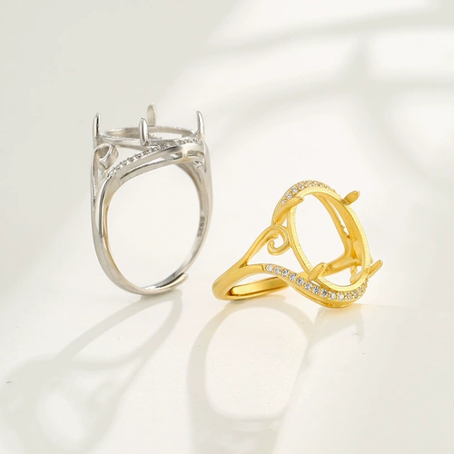 Изумрудное модное золотое обручальное кольцо из воскового агата подходит для мужчин и женщин, серебро 925 пробы, японские и корейские, 18 карат