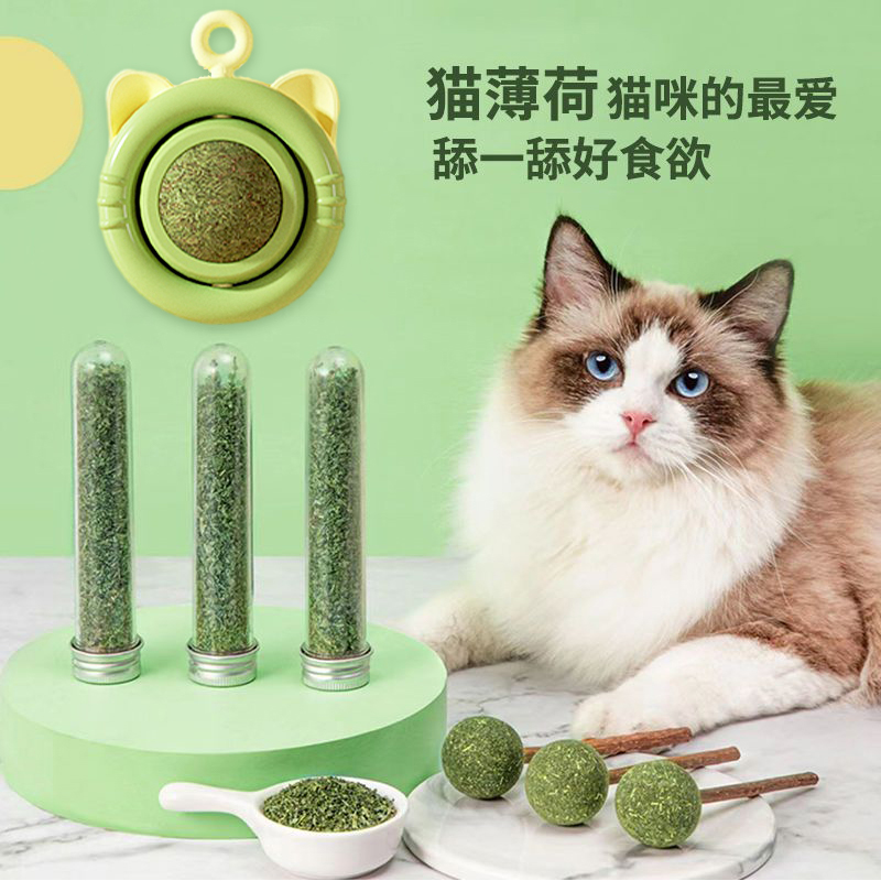 猫薄荷球猫玩具自嗨磨牙逗猫神器棒棒糖木天蓼逗猫棒耐咬猫咪用品 - 图2