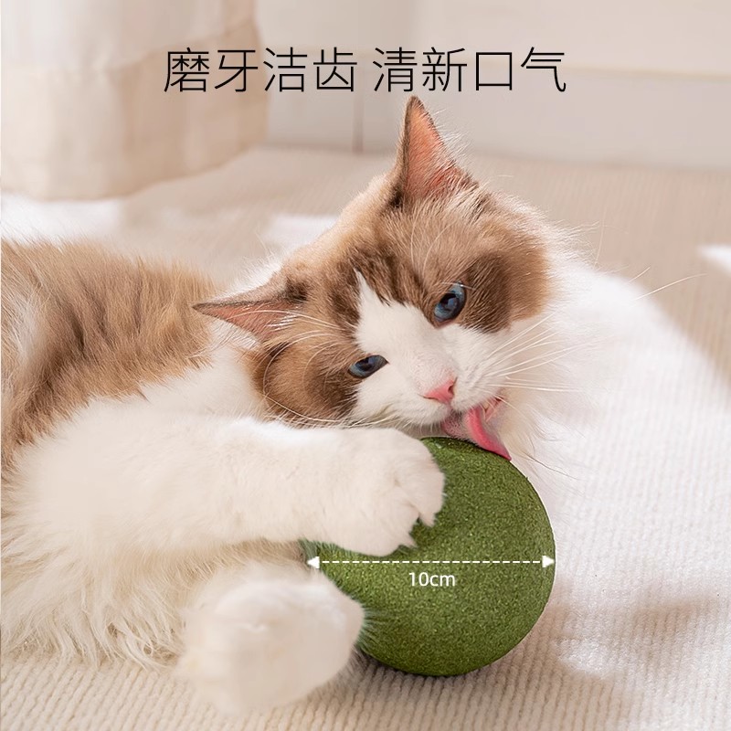 猫玩具高纯度猫薄荷球超大猫咪自嗨神器小猫逗猫棒宠物用品磨牙棒 - 图2