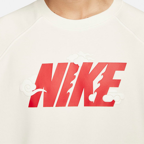 Nike/耐克正品新年款男士加绒圆领运动套头卫衣FZ6374-113 - 图2