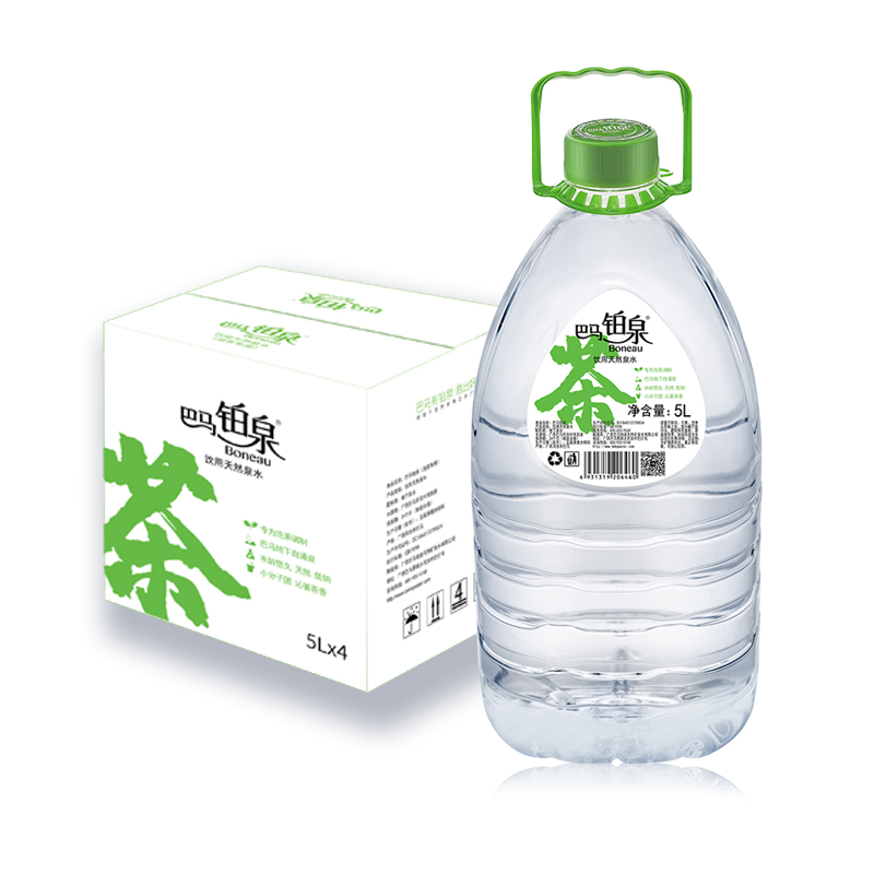 巴马铂泉低钠泡茶水5L*4桶装天然弱碱性泉水源自巴马非矿泉水-图0