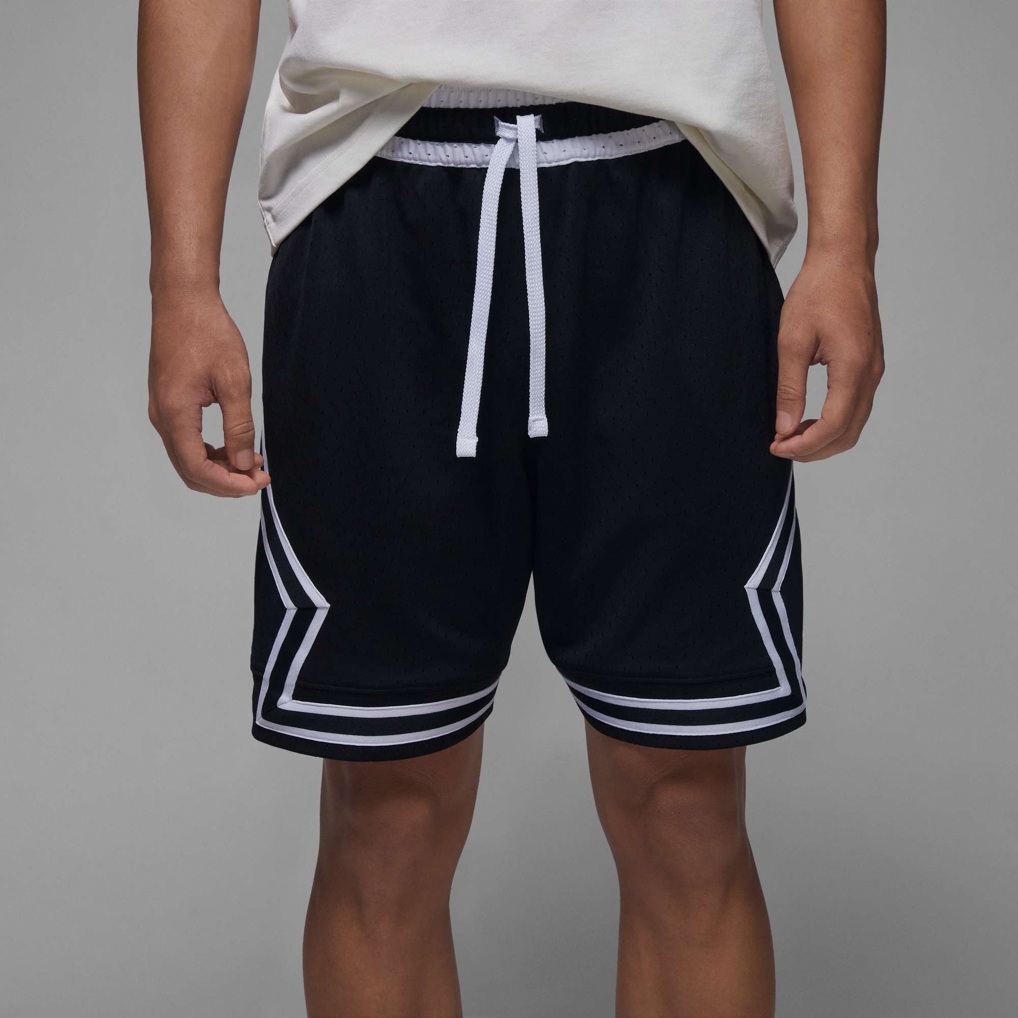 Jordan官方耐克乔丹男子速干短裤夏季网眼布运动裤透气条纹DX1488-图1