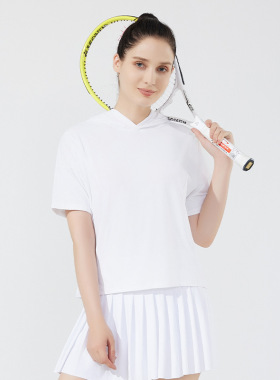 Men's/Women's Loose Running Round Neck Hooded Short Sleeve