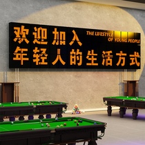 Billiard Hall Decoration Painting Net Red Table Tennis Room Decoration Placement Supplies Cultural Background Wall Wallpaper Paste Poster Advertising