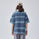 ເສື້ອໂປໂລແຂນສັ້ນ GUUKA plaid patchwork