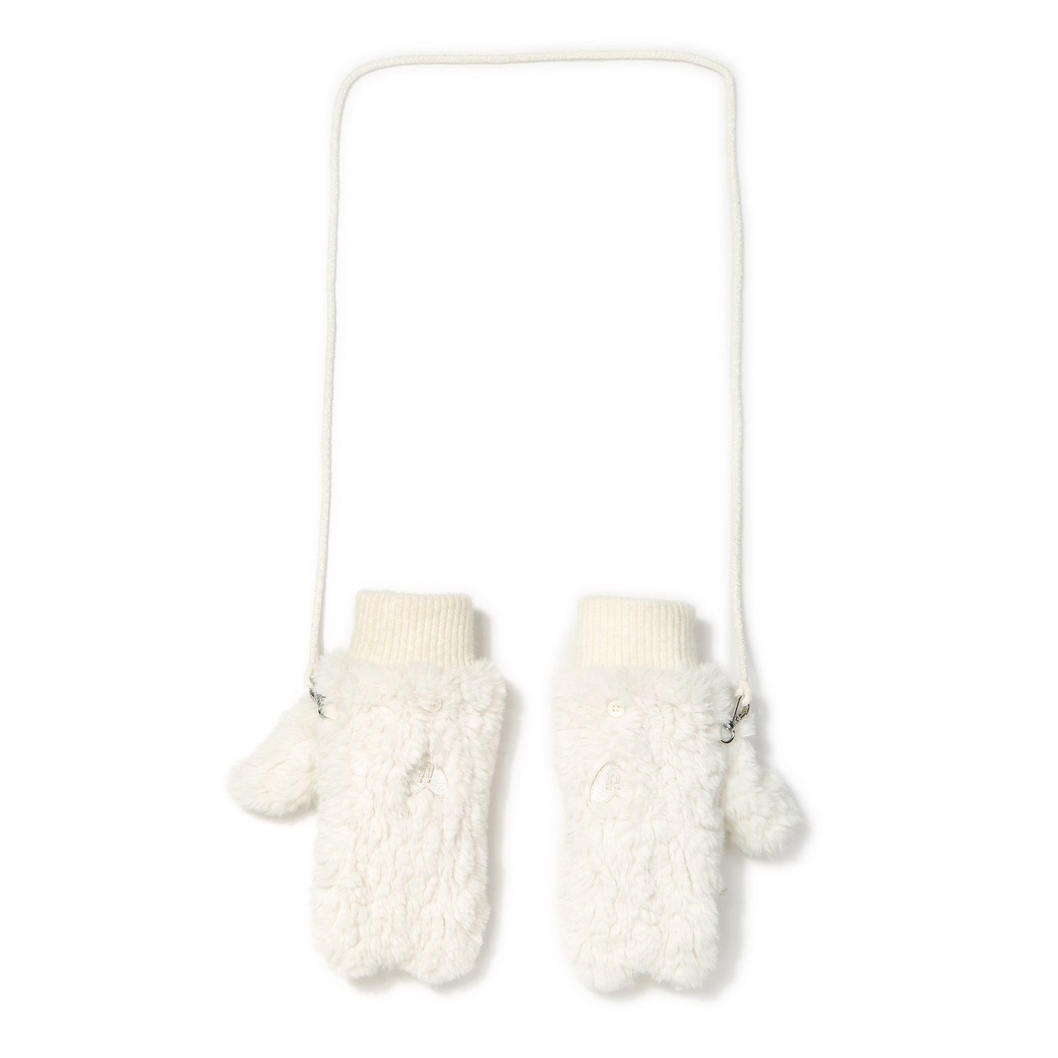 白鹿同款GUUKA猫咪翻盖半指手套男女 冬季保暖加厚毛绒茸挂脖手套,淘宝优惠券,粉丝福利购,淘宝优惠卷