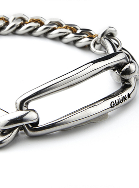GUUKA大小方链环扣手链