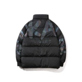 Короткий пуховик для школьников в стиле хип-хоп, светоотражающая бархатная куртка, утиный пух, оверсайз