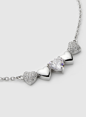 Guuka925纯银女小众设计锆石