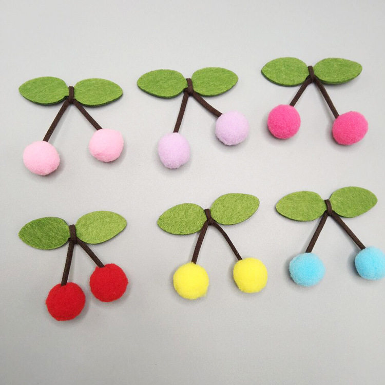 窗帘纱帘装饰配件小饰品可爱小樱桃毛球diy胸针帘门飘窗点缀挂饰,淘宝优惠券,粉丝福利购,淘宝优惠卷