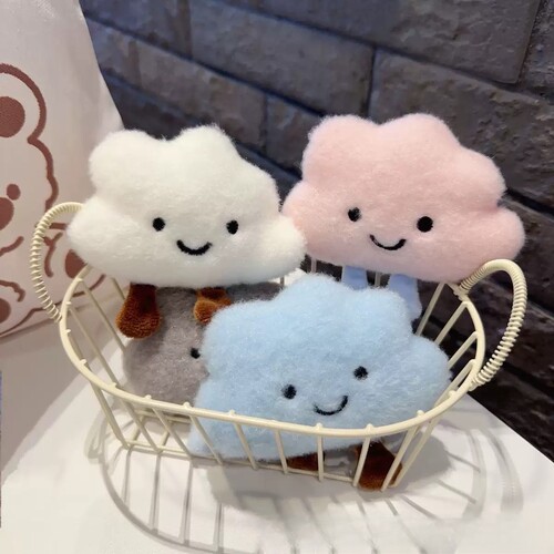 窗帘装饰品小配件新款可爱卡通玩偶云朵小兔子儿童房门帘点缀别针 - 图3