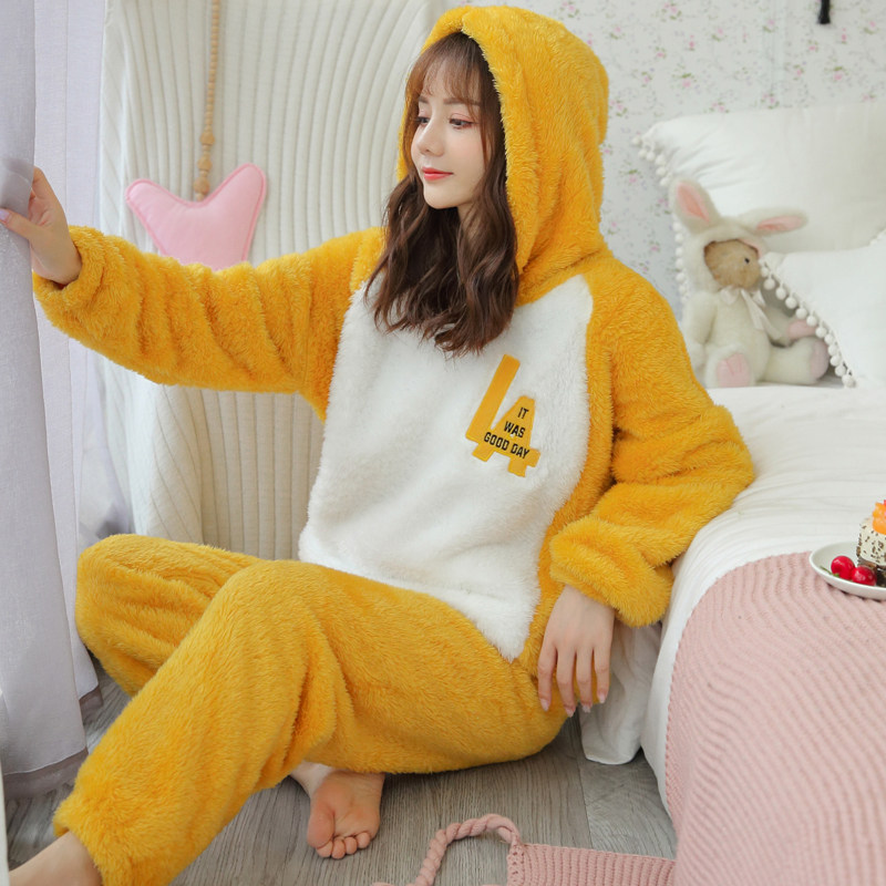 12高中初中学生秋冬季珊瑚绒睡衣 韩雨芹睡衣/家居服套装