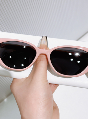 俏皮粉猫眼防晒遮阳可配近视