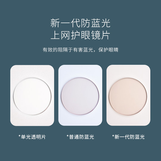 防蓝光镜片1.56/1.61/1.71/1.74非球面近视超薄2片一对装丹阳眼镜