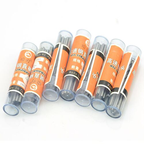高速钢小钻头白色直柄麻花钻0.5-3.2mm微型直钻白钢HSS手捻钻头 - 图2