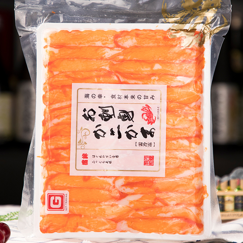 进口蟹柳270g日本料理寿司食材即食蟹味棒手撕蟹足棒火锅用蟹肉棒 - 图0